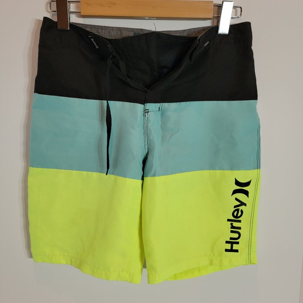 Boys Hurley Colorblock Board Shorts Size 14